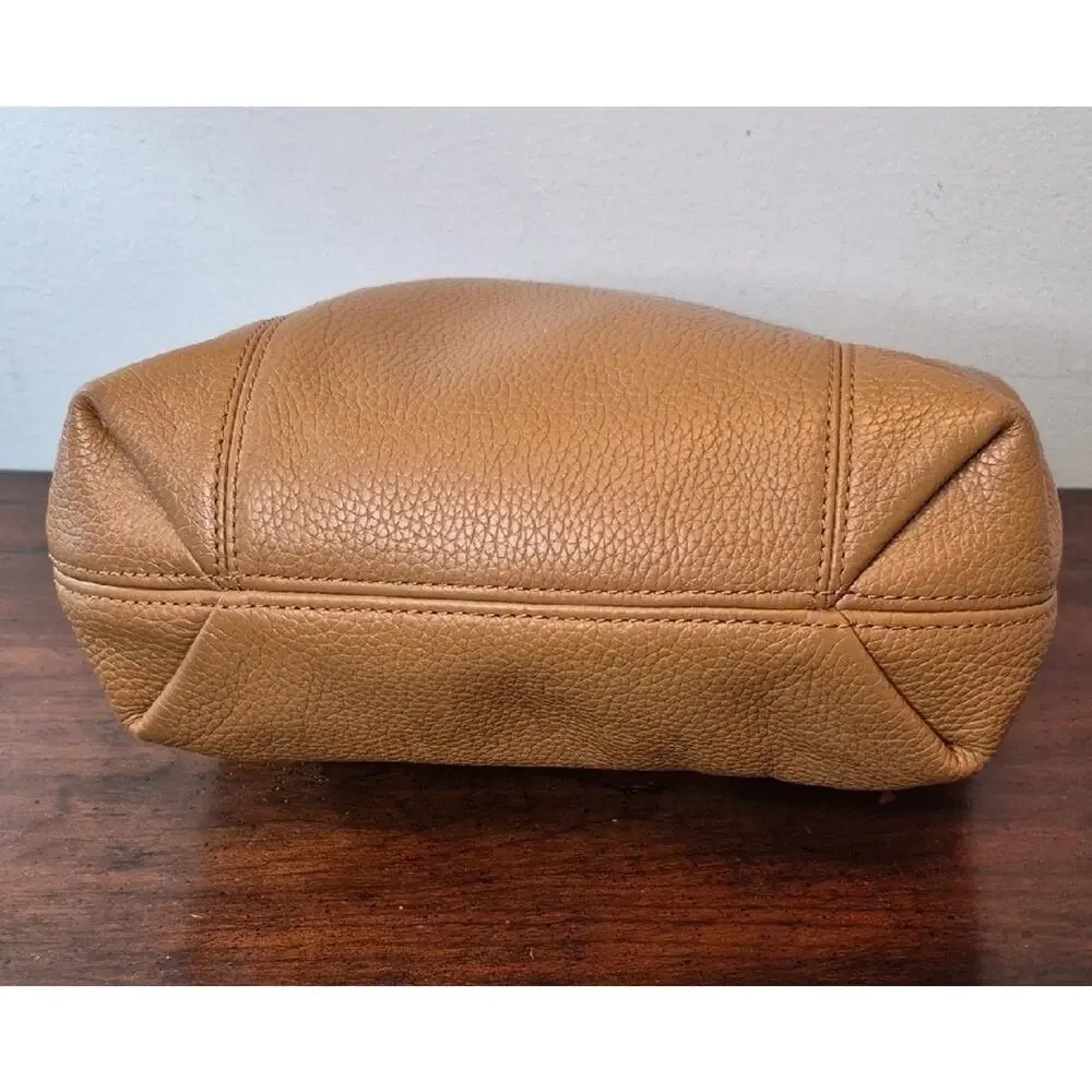 Michael Kors Camel Pebbled Leather Chain-Handle Tote EUC